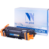 Картридж лазерный Nv Print Q2672AY, желтый, совместимый
