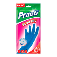 Перчатки резиновые Paclan Practi Extra Dry р.L, ассорти