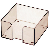 Подставка для бумажного блока Оскол-Пласт тонированная, 9х9х4.5см, пластик