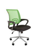 Кресло офисное Chairman 696 ткань, светло-зеленая DW, черная TW, крестовина хром