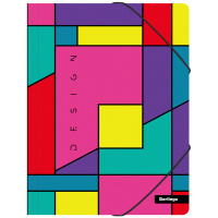 Папка на резинке Berlingo 'Color Block' А4, 600мкм, с рисунком