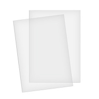 Обложки для переплета пластиковые Fellowes Transparent прозрачные, А4, 300 мкм, 100шт, FS-53763