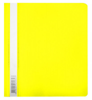 Папка-скоросш. с прозр. листом А5, желтая