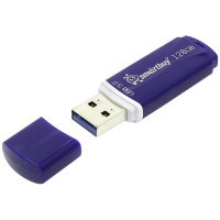 USB флешка Smart Buy Crown 128Gb, 75/10 мб/с, синий