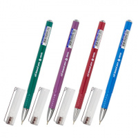 Шариковая ручка Brauberg Oxet Color синяя, 0.35мм, корпус ассорти