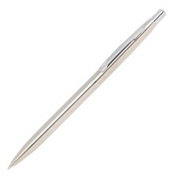 Шариковая ручка автоматическая Attache 4007, 0.7мм, синяя, стальной корпус