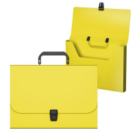 Портфель ErichKrause Matt Neon, А4, пластик, желтый