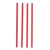 Трубочки для коктейлей d=8мм, 24см, прямые, красные/, 250шт/уп