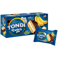 Печенье Tondi Choco Pie банановое, 180г