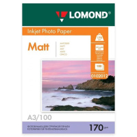 Фотобумага для струйных принтеров Lomond А5, матовая, 100 листов, 170 г/м2