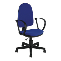 Кресло оператора Helmi HL-M30 'Престиж', ткань синяя с черным