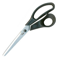Канцелярские ножницы Kramet 25см, черные, эргономичные ручки, закройные, Н-060