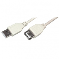 Кабель соединительный USB 3.0 Rexant A-A (m-f) 1.8 м, белый, 18-1114