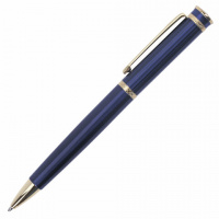Шариковая ручка автоматическая Brauberg Perfect Blue синяя, 1мм, синий корпус