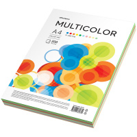 Бумага цветная OfficeSpace 'Multicolor', A4, 80 г/м?, 200л., (10 цветов)
