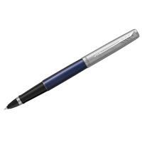 Ручка-роллер Parker Jotter Royal Blue CT черная, 0.8мм, синий-серебристый корпус