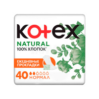 Прокладки ежедневные Kotex Naturale 40шт