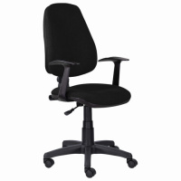 Кресло офисное Brabix Comfort MG-321 ткань, черная, пластиковая крестовина