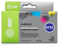 Картридж струйный Cactus CS-EPT0735 T0735 черный/голубой/пурпурный/желтый набор (45.6мл) для Epson S