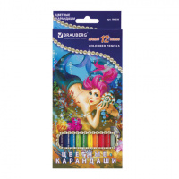 Набор цветных карандашей Brauberg Морские легенды 12 цветов