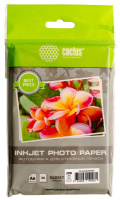 Фотобумага для струйных принтеров Cactus CS-GA623050ED А6, 50 листов, 200 г/м2, белая, глянцевая