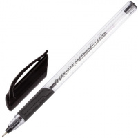 Шариковая ручка Brauberg Extra Glide GT черная, 0.7мм, прозрачный корпус