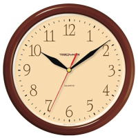 Часы настенные Troyka бежевые, d=24.5см, круглые, 21234287