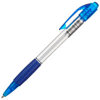 Шариковая ручка автоматическая Attache Happy синяя, 0.5мм