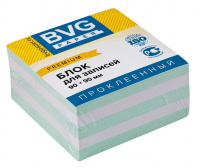 Блок д/заметок BVG 9x9x4,5 см, премиум, проклеенный, ЦВЕТНЫЕ вставки
