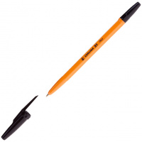 Шариковая ручка Universal Corvina черная, 0.7мм, желтый корпус