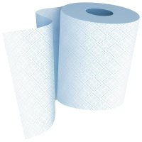 Бумажные полотенца Focus Jumbo 5043342, в рулоне, 350м, 2 слоя, белые c цветным тиснением