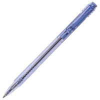 Шариковая ручка Brauberg Click Blue синяя, 1мм, тонированный корпус