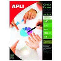 Фотобумага для лазерных принтеров Apli А4, 100 листов, 160 г/м2, глянцевая, двусторонняя
