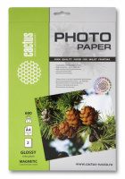 Фотобумага для струйных принтеров Cactus CS-MGA46902 А4, 2 листов, 690 г/м2, белая, глянцевая/магнит