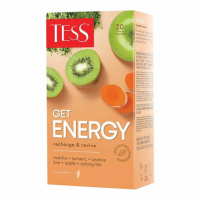 Чай Tess Get Energy (Гет Энерджи), зеленый и оолонг, 20 пакетиков