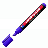 Маркер перманентный Edding 330 фиолетовый, 1-5мм, скошенный наконечник, универсальный, заправляемый