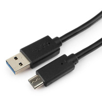 Кабель USB 3.0 - USB Type-C, М/М, 1 м, Cablexpert, чер, CCP-USB3-AMCM-1M