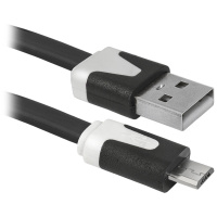 Кабель удлинительный USB 2.0 Defender USB08-03 micro, 1м, черный