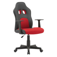 Кресло игровое Helmi HL-S12 'Mini', экокожа/ткань, черная/красная