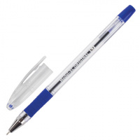 Ручка шариковая Brauberg Model-XL original синяя, 0.35мм, прозрачный корпус