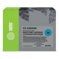 Картридж струйный Cactus CS-C6656A №56, 21мл, черный