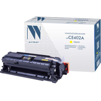 Картридж лазерный Nv Print CE402A, желтый, совместимый