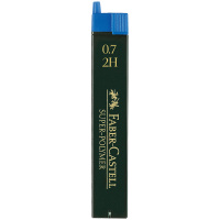 Грифели для механических карандашей Faber-Castell 'Super-Polymer', 12шт., 0,7мм, 2H