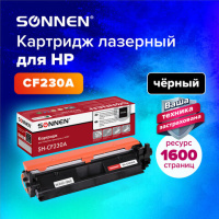 Картридж лазерный Sonnen SH-CF230A для HP LJ M203d/M203dn/M227fdn/M227sdn, ресурс 1600 стр