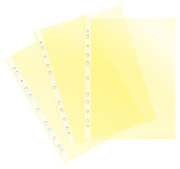 Файл-вкладыш А4+ Бюрократ Премиум желтый глянцевый, 30 мкм, 50шт/уп