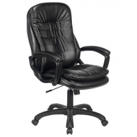 Кресло руководителя Brabix Omega EX-589 экокожа, черная, крестовина пластик