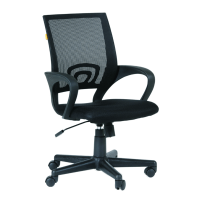 Кресло офисное Chairman 696 ткань, серая TW, черная TW, крестовина пластик