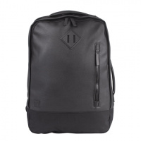 Рюкзак BRAUBERG молодежный с отделением для ноутбука, 'Квадро', искуственная кожа, черный, 44х29х13