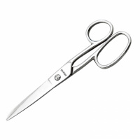 Канцелярские ножницы Attache Metal 17.5см, цельнометаллические, ассиметричные ручки