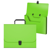 Портфель ErichKrause Matt Neon, А4, пластик, зеленый